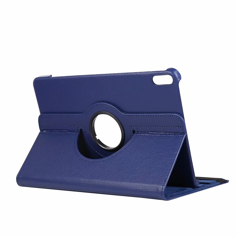 360 Degree Rotating for Huawei MatePad Mate Pad 10.4 Case BAH3-W09 BAH3-AL00 PU Leather Tablet Cover for Huawei Honor V6 Case: Dark blue / For MatePad 10.4