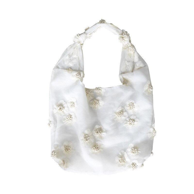 Dames mesh kant messenger bag enkele riem schoudertas dame grote crossbody tassen vrouwelijke winkel handtas bloem