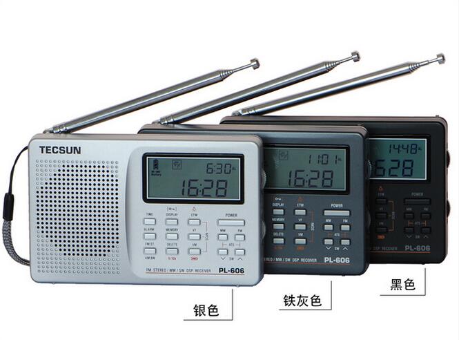 Originele TECSUN PL-606 DSP Radio FM Stereo/MW/SW/LW Radio Ontvanger digitale full-band FM stereo Draagbare Radio