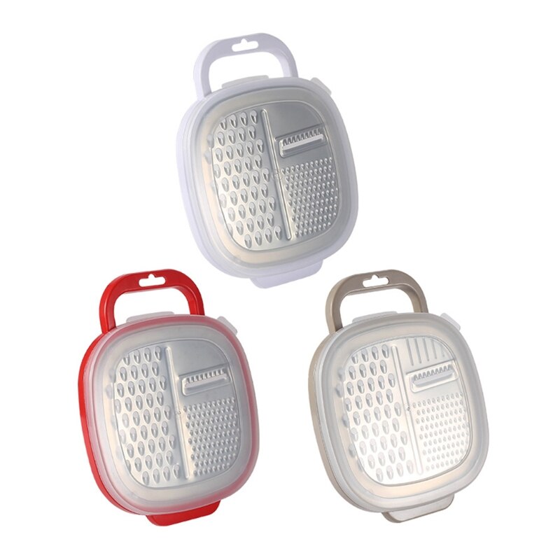 Kitchen Stainless Steel Grater Vegetable Carrot Slicer Shredder with Container Easy to Use Sharp Blade Efficiency Home