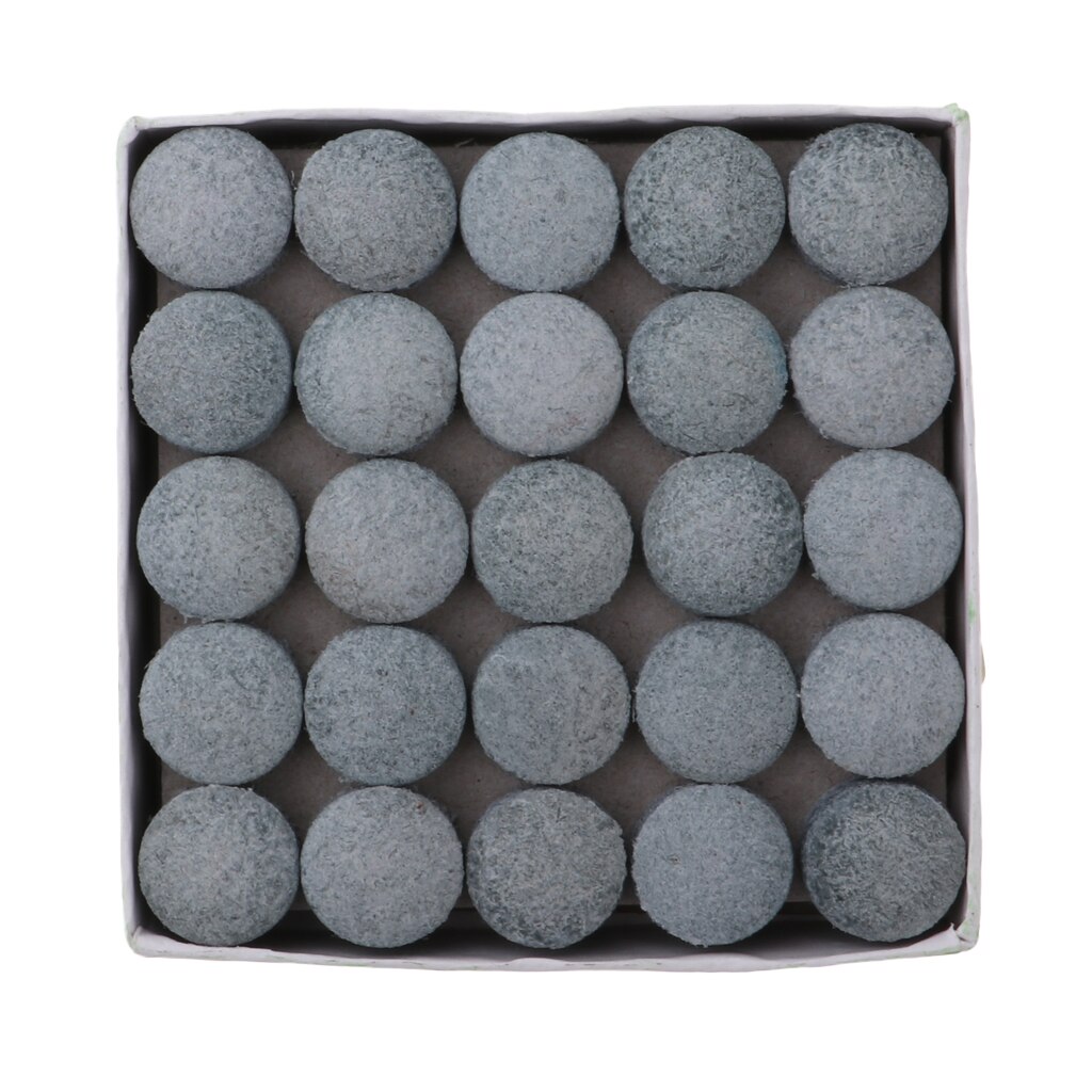 50pcs Cue Tips for Snooker Billiard Pool Cue Stick Leather Nine Ball Cue Tips Replacement Parts Entertainment 13mm