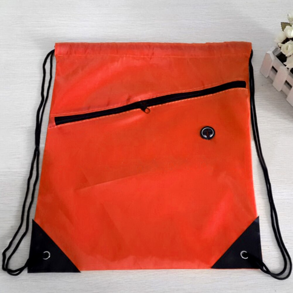 Træktaske til Svømning Strand - Unisex Rygsæk - Polyester: Orange