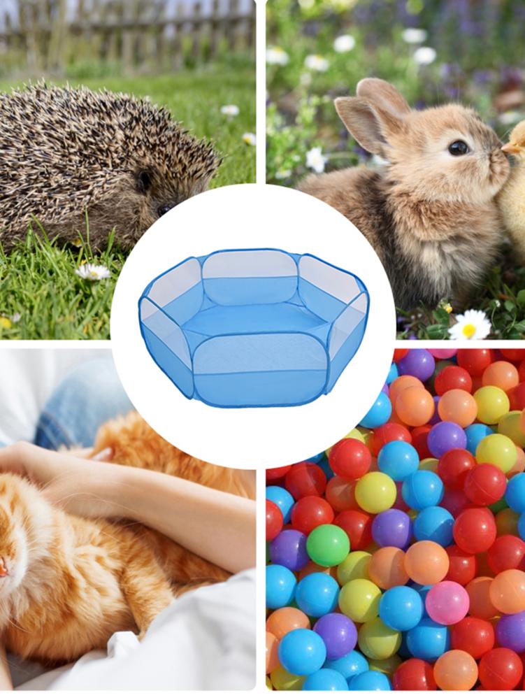 Pet Box Opvouwbare Kleine Dieren Kooi Tent Pop Up Oefening Hek Voor Hond Kat Konijnen Hamster Draagbare Outdoor Yard Hek