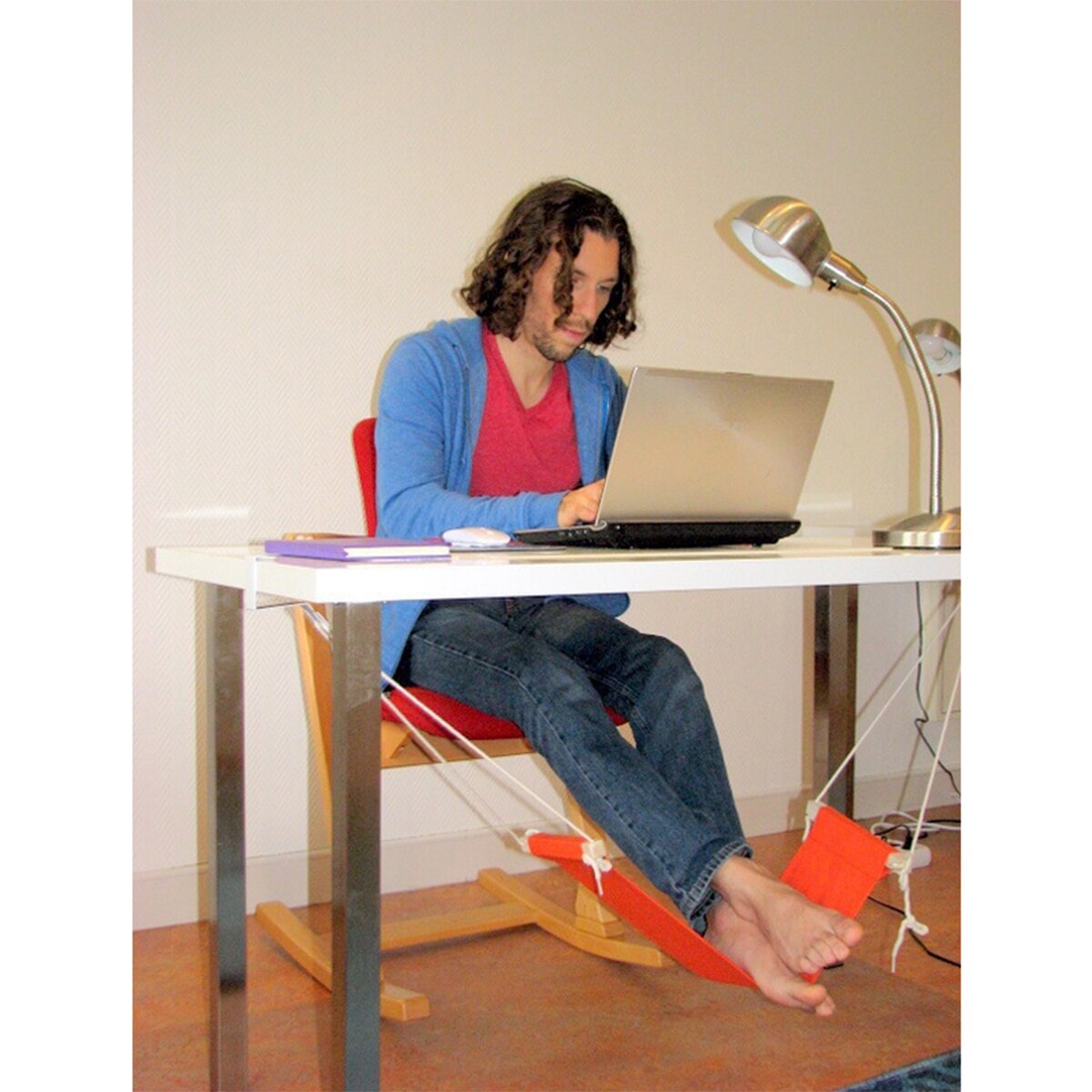Voet Rest Stand Set Draagbare Desk Voeten Hangmat Met Haak Verstelbare Voetsteun Care Tools Home Office Outdoor Voeten Hangmat
