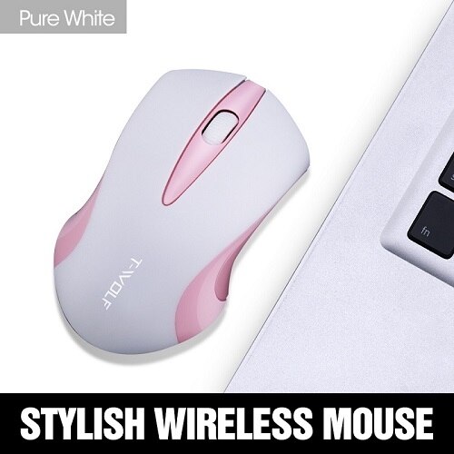 1200DPI Ergonomic Business Office Mouse 2.4GHz Wireless Mouse Wireless Computer Mouse For PC Laptop Computer Peripheral: White