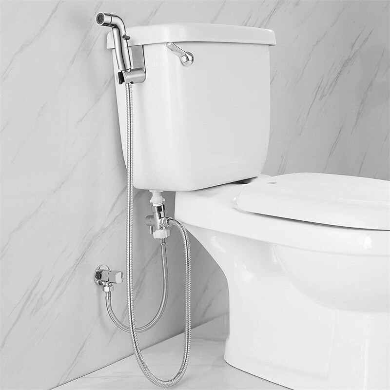 Kädessä pidettävä wc bideesuihkusarja ruostumattomasta teräksestä käsi bidee hana kylpyhuoneen käsisuihku wc-suihkupää naisten bidee suihku