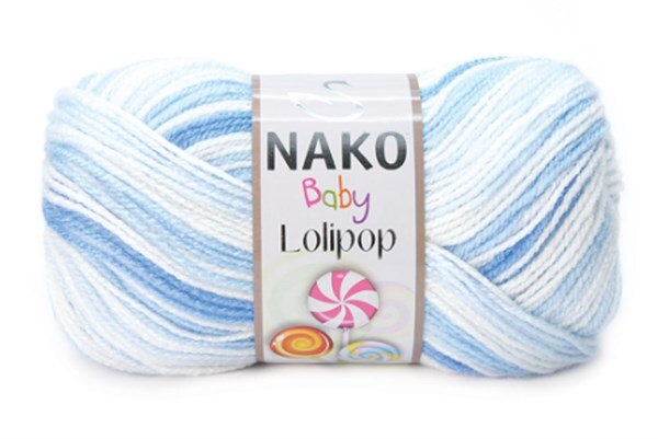 Nako Lollipop 100% Premium Acrylic Yarn DIY Hand knitting yarn blanket sweater cardigan beanie baby knitting yarn crochet: 80431