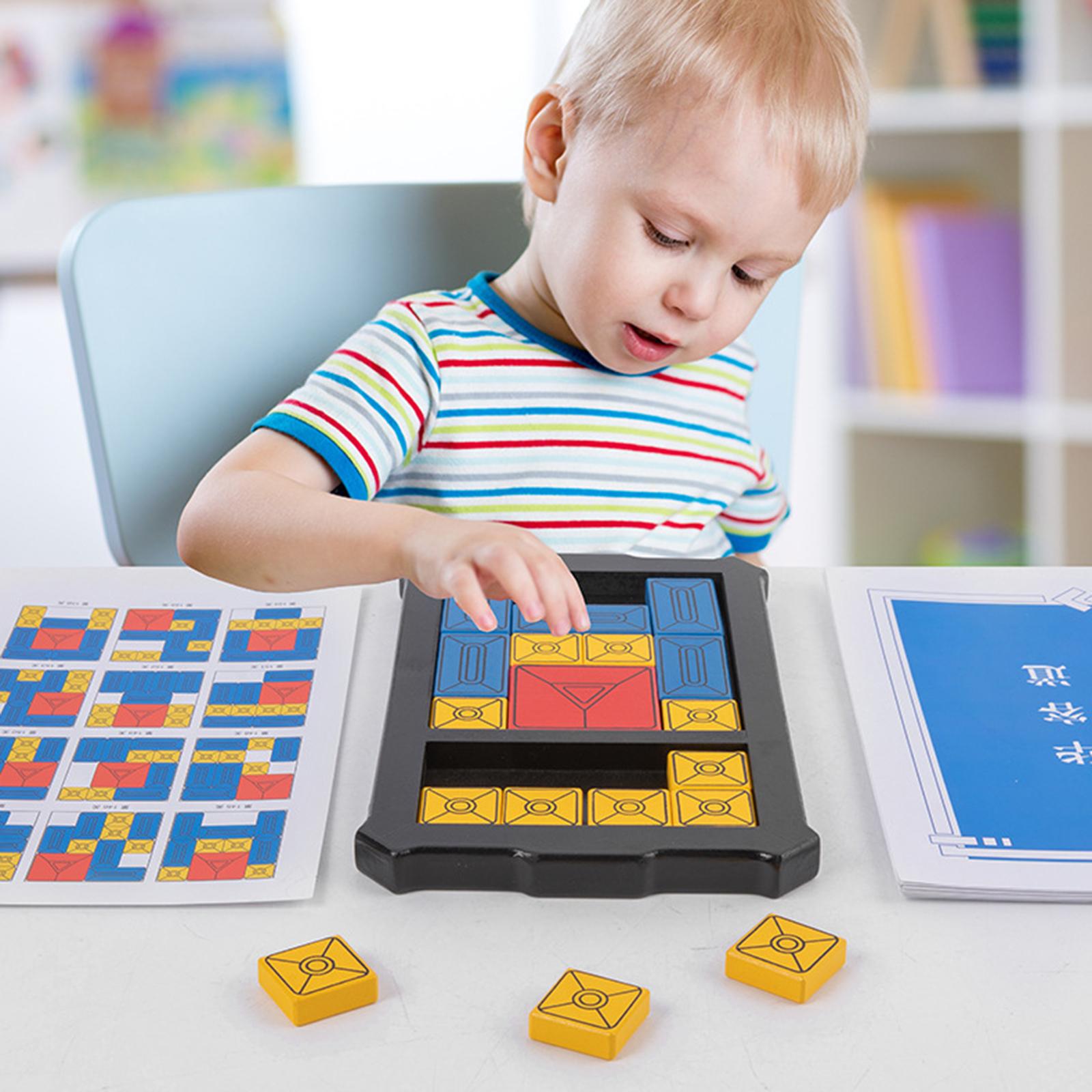 Huarong Road Schuifpuzzel Spel Brain Teaser Interactieve Zintuiglijke Magnetische Voor Auto
