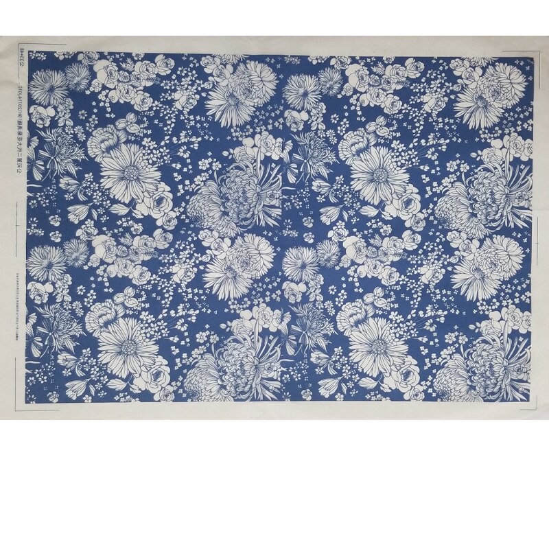 Papel de flores de colores Jingdezhen, cerámica, arcilla, bajo esmalte, porcelana azul y blanca, papel de transferencia de alta temperatura, 1 unidad: 20
