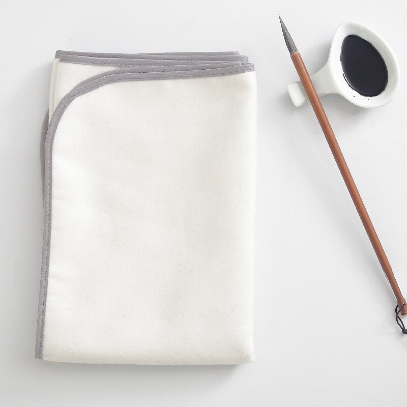1pcs Painting Felt Pad Chinese Brush Calligraphy Ink Painting Felt Pad Thick Soft Washable Woolen Table Mat Peinture Feutre