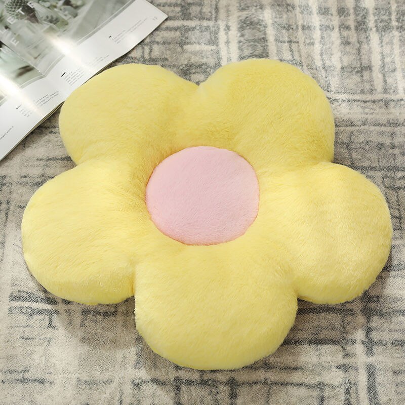 Cojín de flores para el suelo, decoración bonita para habitación, almohadas florales para lectura y descanso, cómodas para adolescentes y adolescentes, niños pequeños, TJ7236