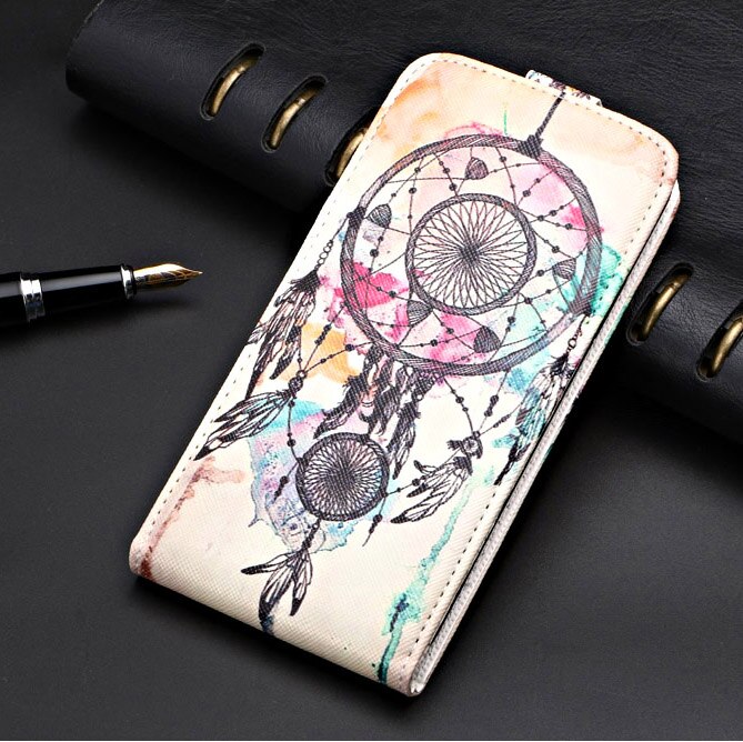 Leather Vintage Flip Case For Samsung Galaxy J3 ) J310 J320 Cover PU Leather Plain Cute Phone Bag Fundas: dreamcatcher