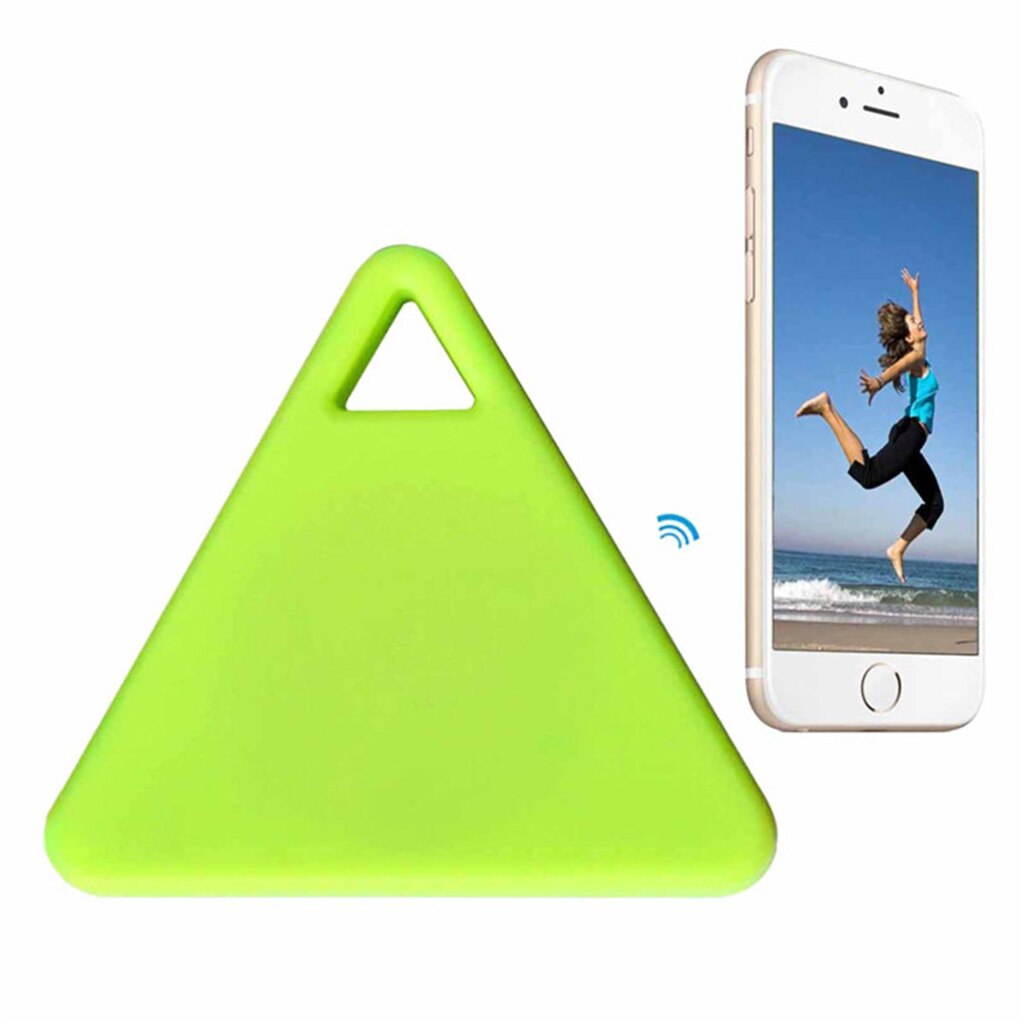 Multi-Task Smart Tag Bluetooth Tracker Pet Wallet GPS Locator Alarm Triangle: Green