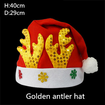 Chapeau de noël en velours pour noël | Ornement bon marché, capuches de chapeau de noël père noël, décoration de noël en velours: 4