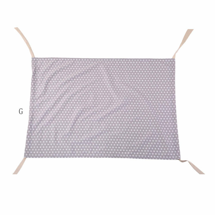 Babybassinet hengekøye for cirb, bomullsstoff innendørs huske, bærbar nyfødt vugge: G