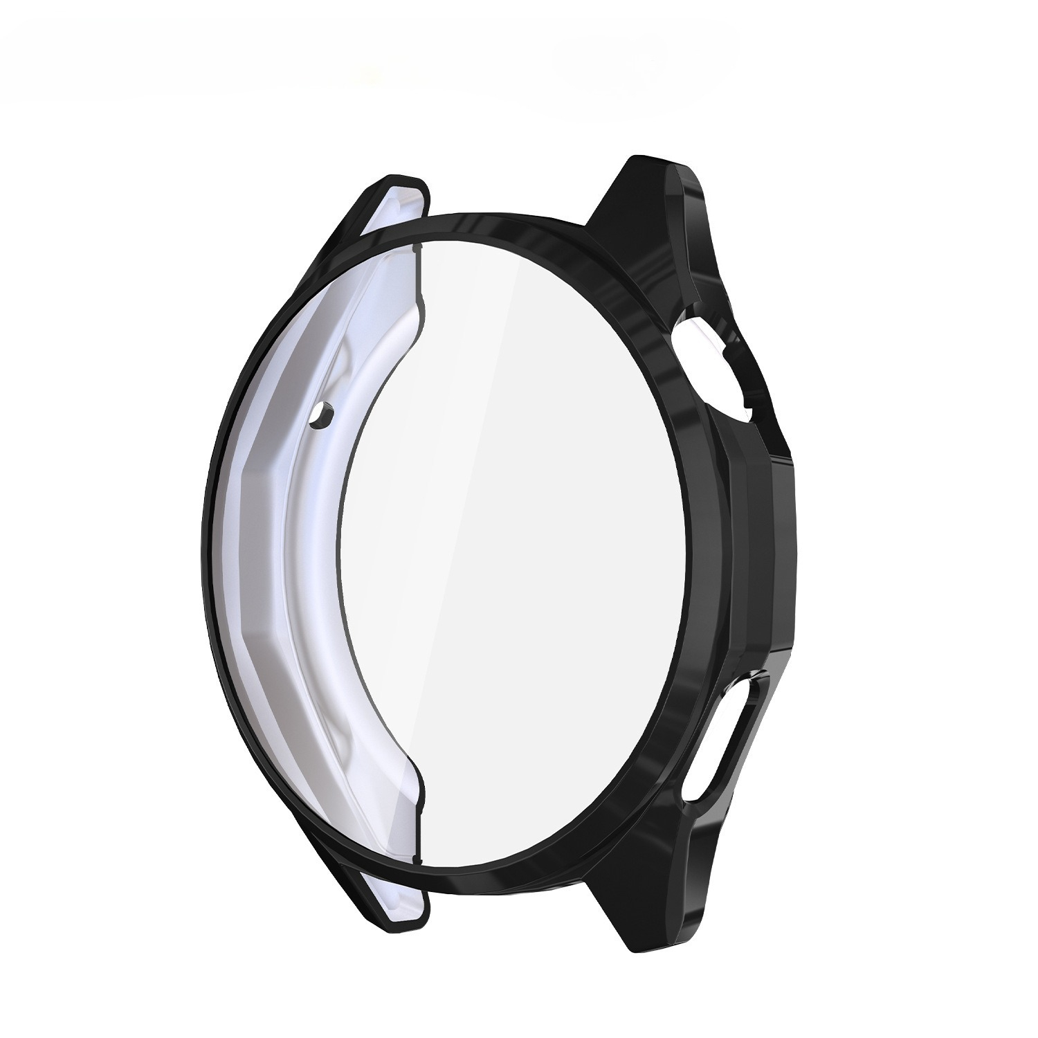 Weiche Silikon-Schutzhülle für Huawei Uhr GT6 41 46 mm Smartwatch Vollständige Abdeckung, stoßeitern Schutz für Huawei Uhr GT 6: 25 mm / schwarz