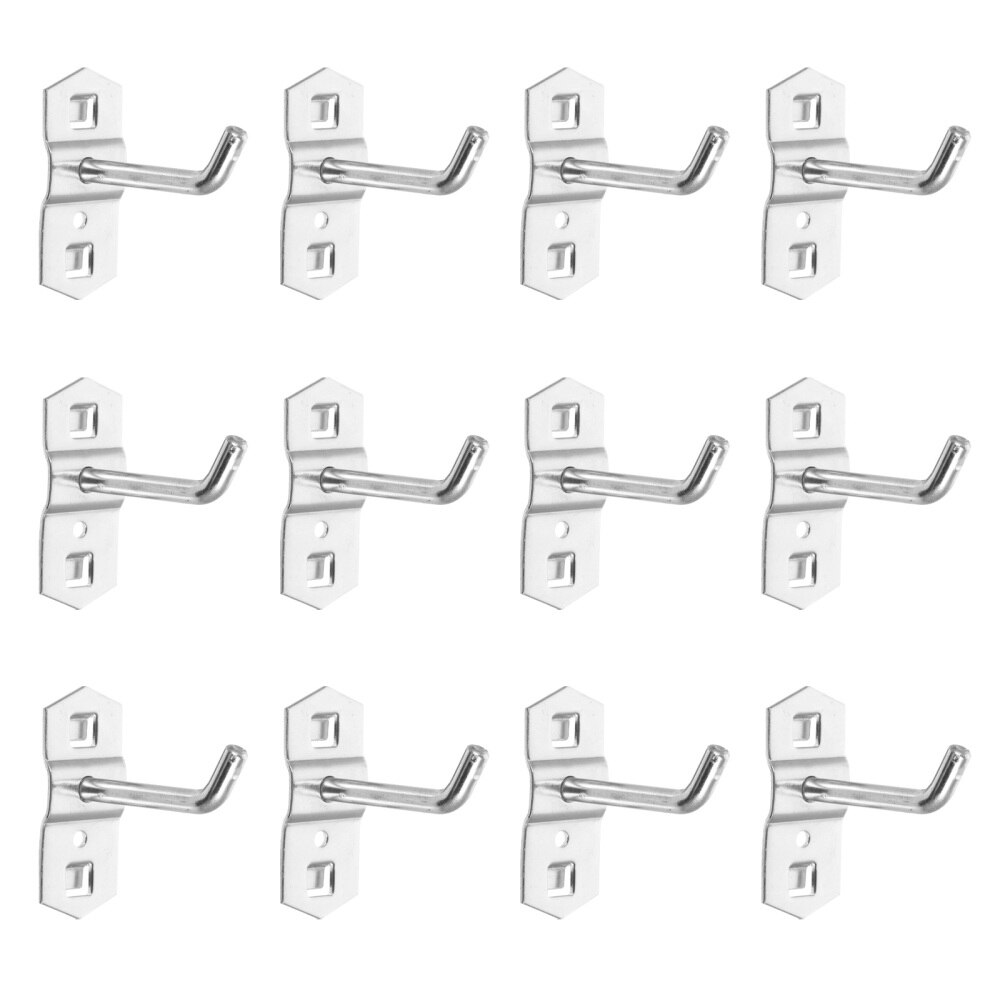 12 Pcs Supermarket Shelf Rack Hook Exhibition Display Hook Fit for Square Tube