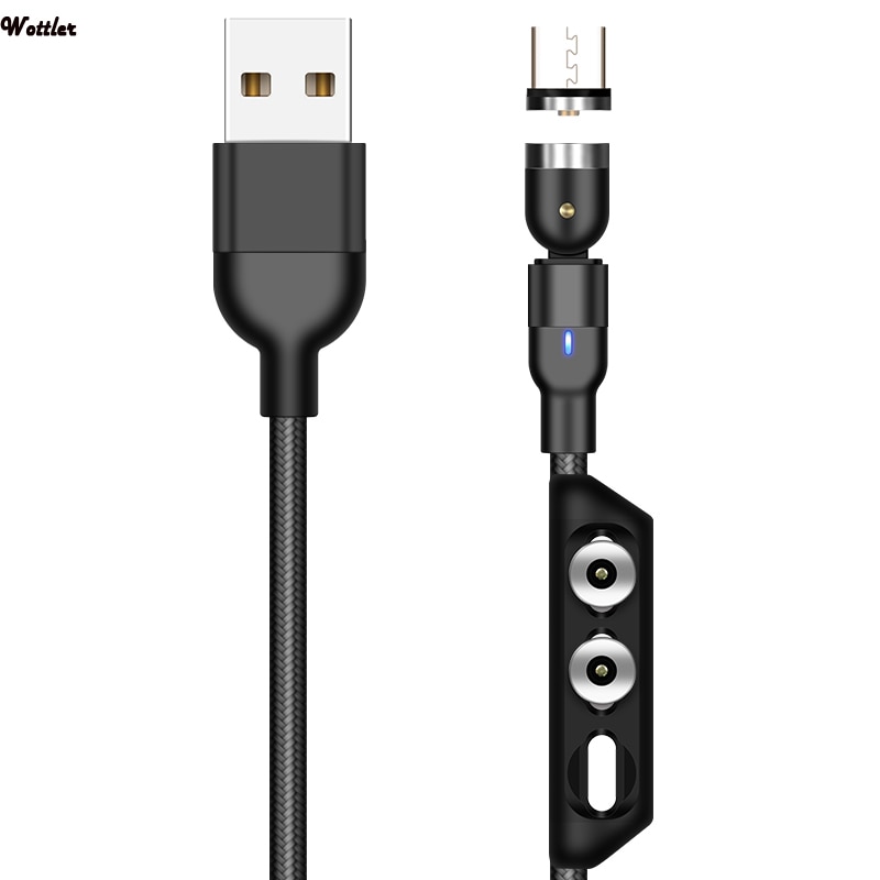 Magnetische Usb Kabel Micro Datalijn Magnetische Lading Type C Usb Kabel Voor Iphone 11 Samsung Usb C 3A Snelle oplaadkabel