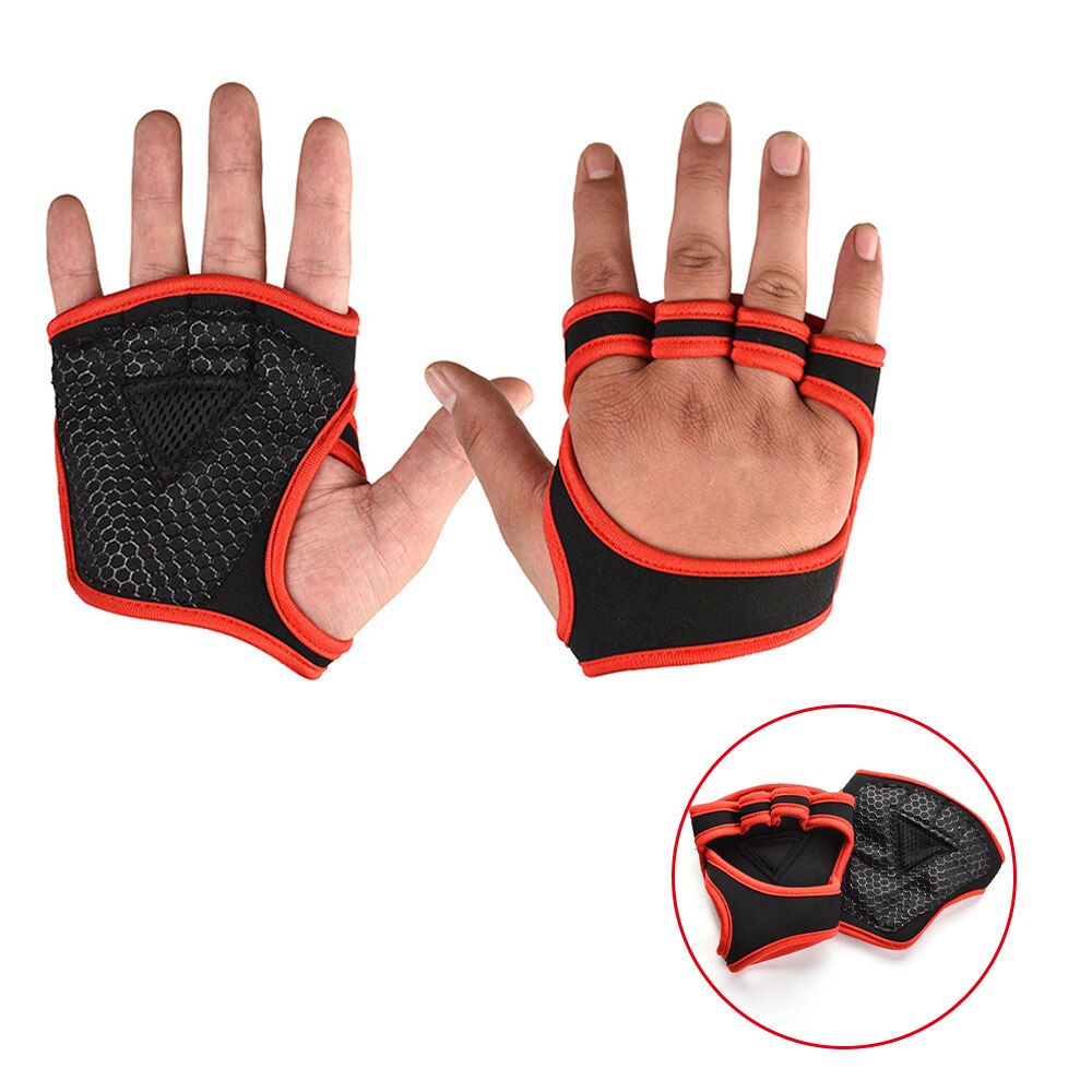 Gants d'entrainement d'haltérophilie pour femmes et hommes, 1 paire, pour le Fitness, la musculation, la gymnastique, les poignées, la protection de la paume des mains,: Color 6 / M