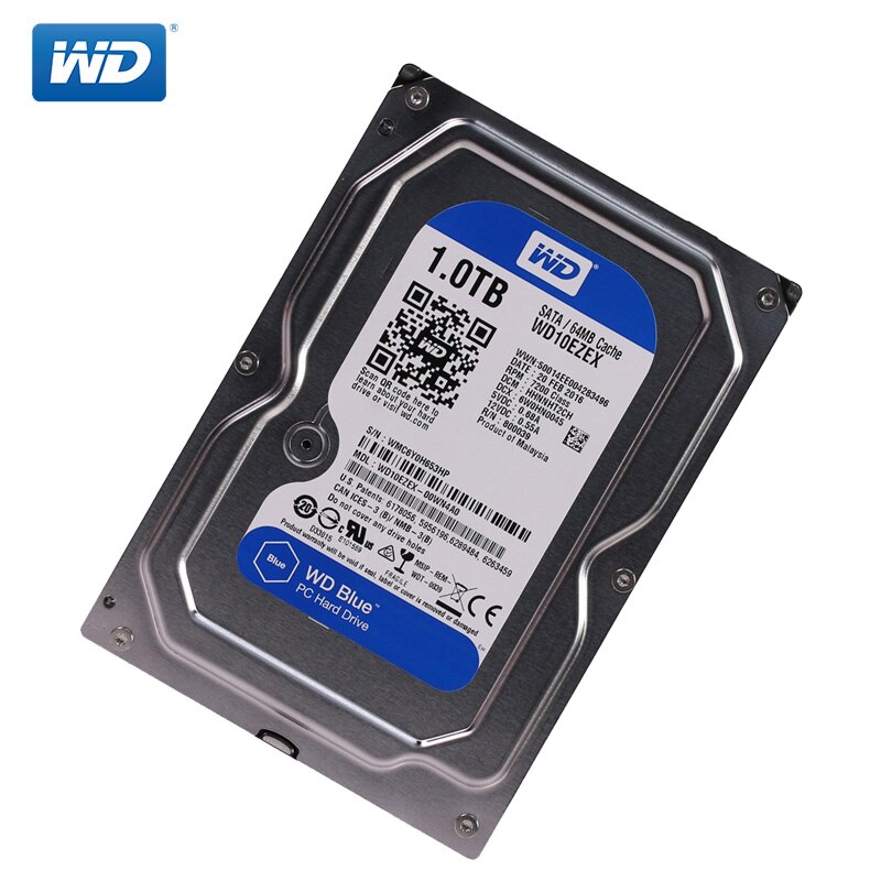 WD BLUE 1TB Internal Hard Drive Disk 3.5&quot; 7200RPM 64M Cache SATA III 6Gb/s 1000GB HDD HD Harddisk for Desktop Computer