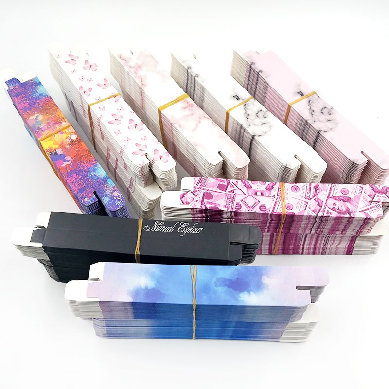 50 stück Leere Eyeliner Kasten Twist Stift Verpackung Boxen Häutchen Öl Stift Diy Verpackung Machen-hoch Sonde Verpackung Kosmetik lagerung