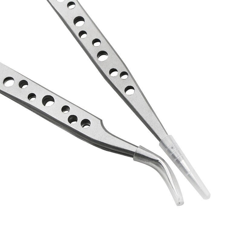 1PC Electronics Industrial Tweezers Anti-static Curved Straight Tip Precision Stainless Steel Forceps Repair Hand Tools Sets