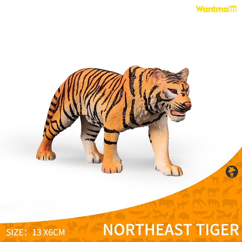 Wantmoin Een Effen Dier Model Set Van Twaalf Zodiac Ratten, Vee, Tijger, Konijn, snake En Pig Kinderen Speelgoed Cognitieve Model: Northeast Tiger