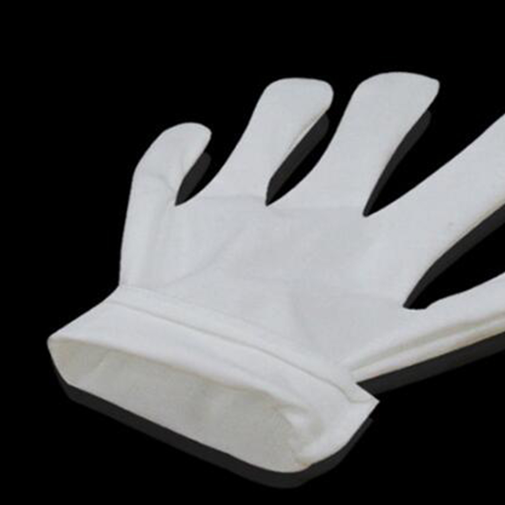 Weiße Baumwollhandschuhe, trockene Hände, feuchtigkeitsspendende Inspektionsarbeitshandschuhe, waschbare, dehnbare Stoffhandschuhe, Haushaltsreinigungshandschuhe