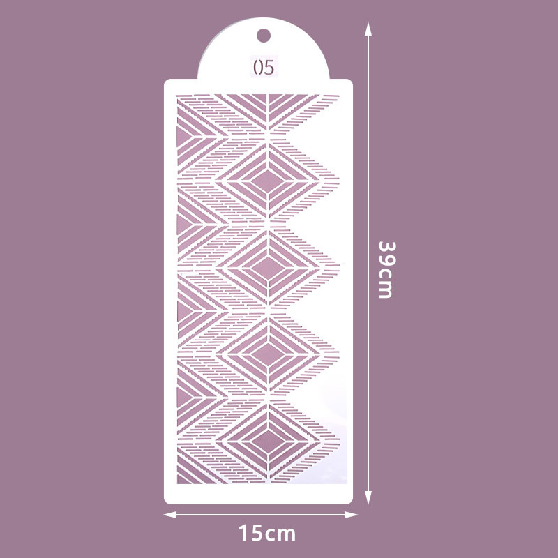 Cake Stencil Lace Cake Boder Stencils Cake Decorating Tool Fondant Printingtemplate Diypastry Drawing Mold Kitchen Baking Tool: Style E