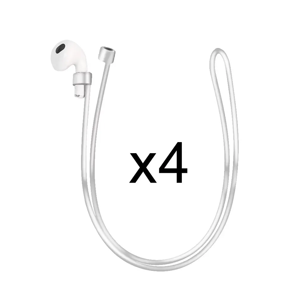 Anti-verloren Silikon Kopfhörer Seil Kabel Für AirPods 1 2 3 Profi Drahtlose Bluetooth Kopfhörer Nacken Gurt Kabel Kopfhörer kabel Halfter: 2XS / Weizen
