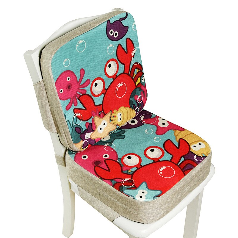 Bébé à manger chaise Booster coussin dessin animé enfants chaise haute coussin de siège chaise rehaussement coussin enfant chaise siège landau coussin de chaise: set2