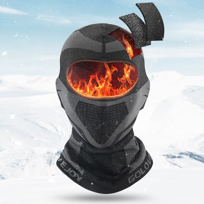 Outdoor Winter Plus Velvet Thick Ski Mask Sking Running Sport Training Cycling Full Face Mask Balaclava Windproof Warm XA86Q