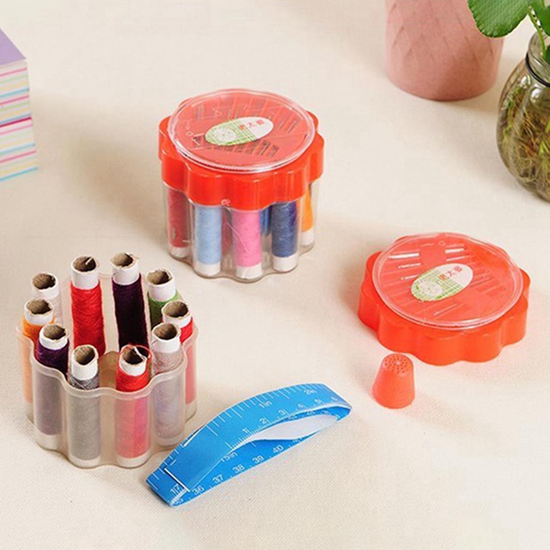 10pcs/set Polyester Sewing Thread Hand Stitching Sewing Machine Threads 40m Sewing Thread With Needle Box Sewing Accessories