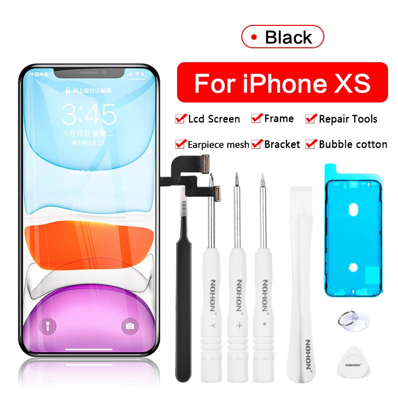 NOHON Display A CRISTALLI LIQUIDI Per il iPhone X 7 6 6S 8 Più pantalla schermo di Visualizzazione Dello Schermo 3D Sostituzione Touch Digitizer Assembly cristalli Liquidi del telefono AAAA + +