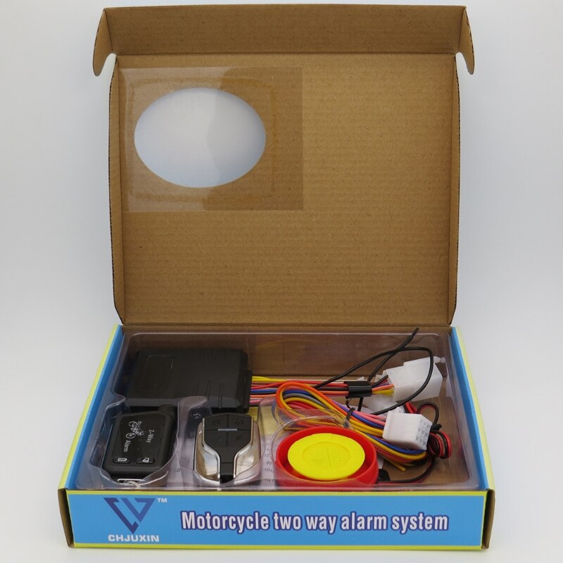 2 Way Anti-theft Alarm Systems Warning Alarm with Remote Control for Motorcycle Theft Protection
