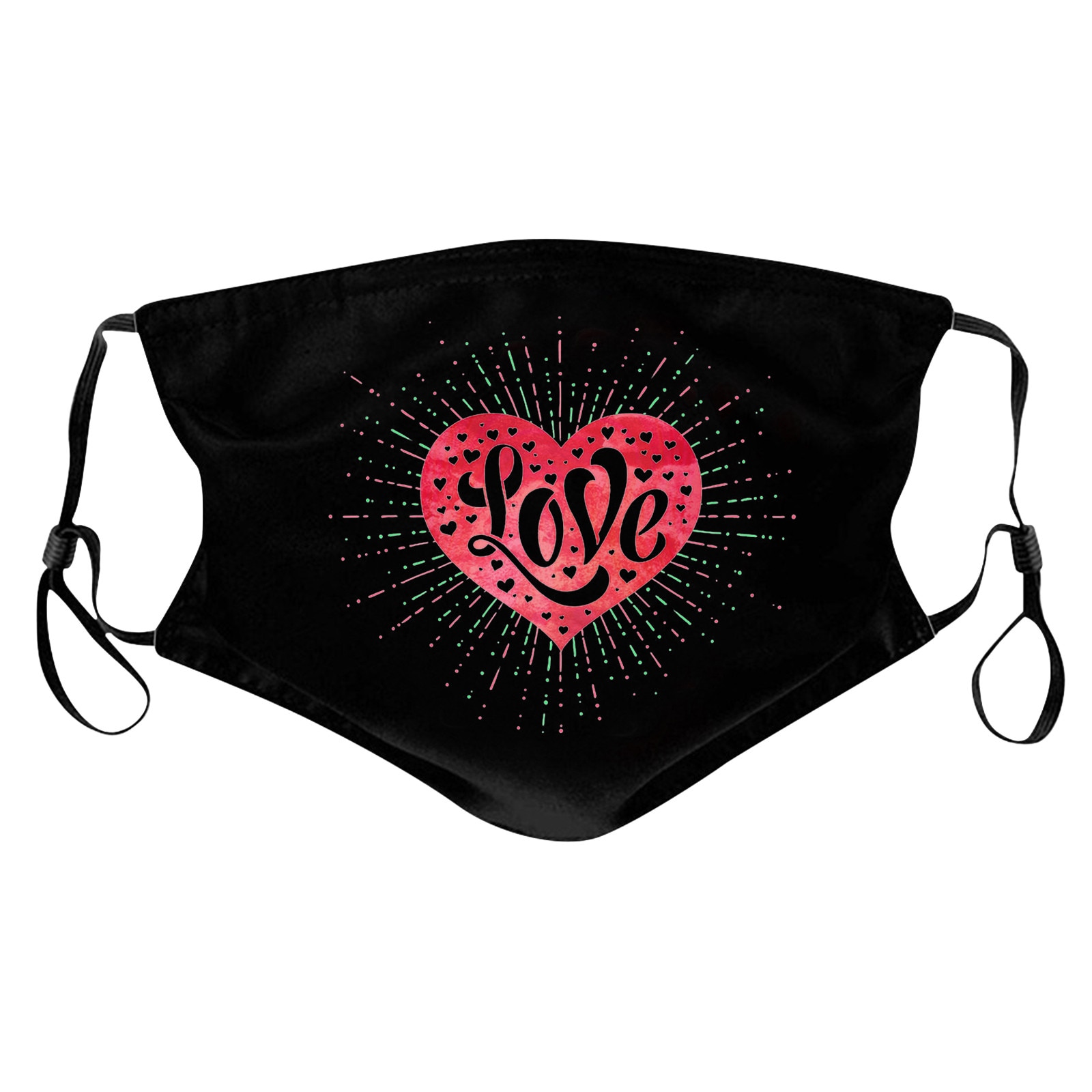 Valentinstag Paar ski Fasemask Gedruckt Bandana Waschbar Wiederverwendbare Stoff Lavables Masque Bandana