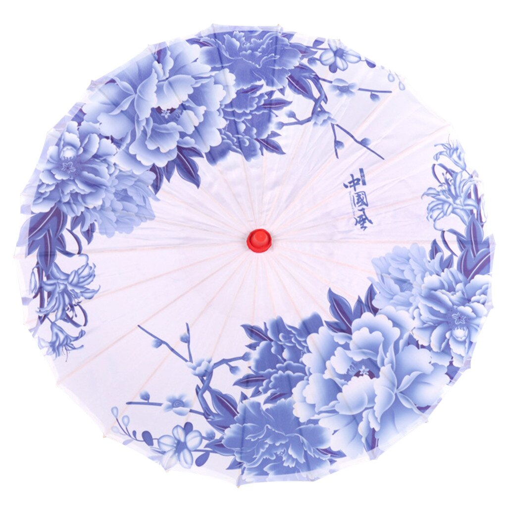 Parapluie chinois japonais en soie | Parapluie décoratif de Style classique, parapluie décoratif a huile en papier, ombrelle de décoration de mariage, 57x 86cm