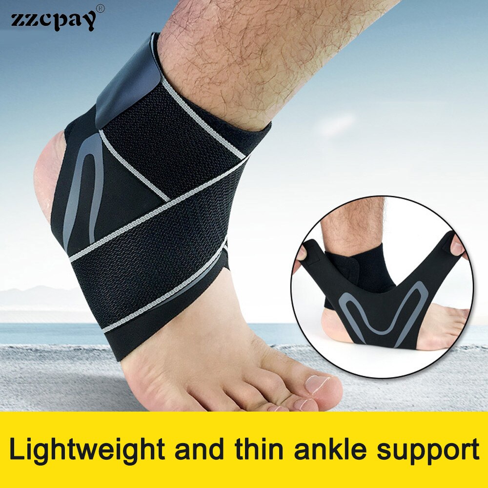 A pair Ankle Support Adult Heel Pain Relief Adjustable Strap Ankle Light Weight Breathable Plantar Fasciitis Ankle Support