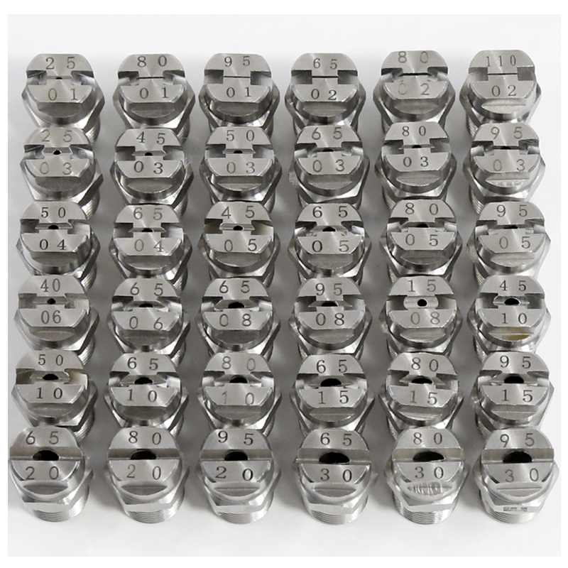 Veejet-Buses de pulvérisation d'eau à ventilateur plat standard, haute pression, impact élevé, acier inoxydable, 1/4 Hvv