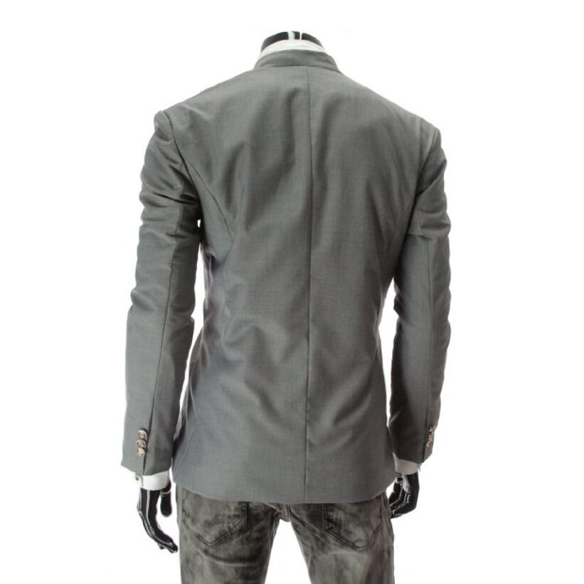 Høst menn casual slim fit blazer masculino asymmetrisk dressjakke herre business hvit blaser sanger scene kostymer