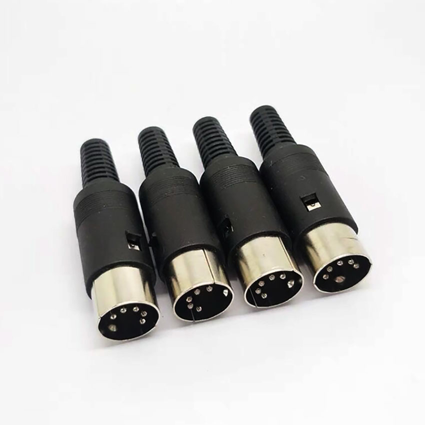 1 PCS Large S Terminal DIN Male/Female DIN Plug Connector 3/4/5/6/7/8/pin PLC Plug Chassis Cable Assembly with Plastic Handle