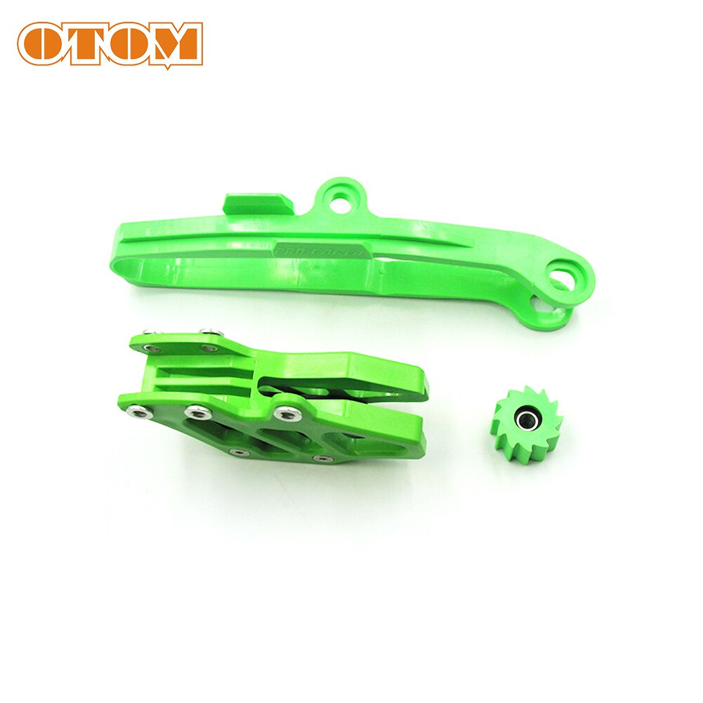 OTOM KXF Motorcycle Chain Guard Guide Swingarm Chain Slider For KAWASAKI KX250F KX450F Green Chain Guard Sprocket Dirt Bike
