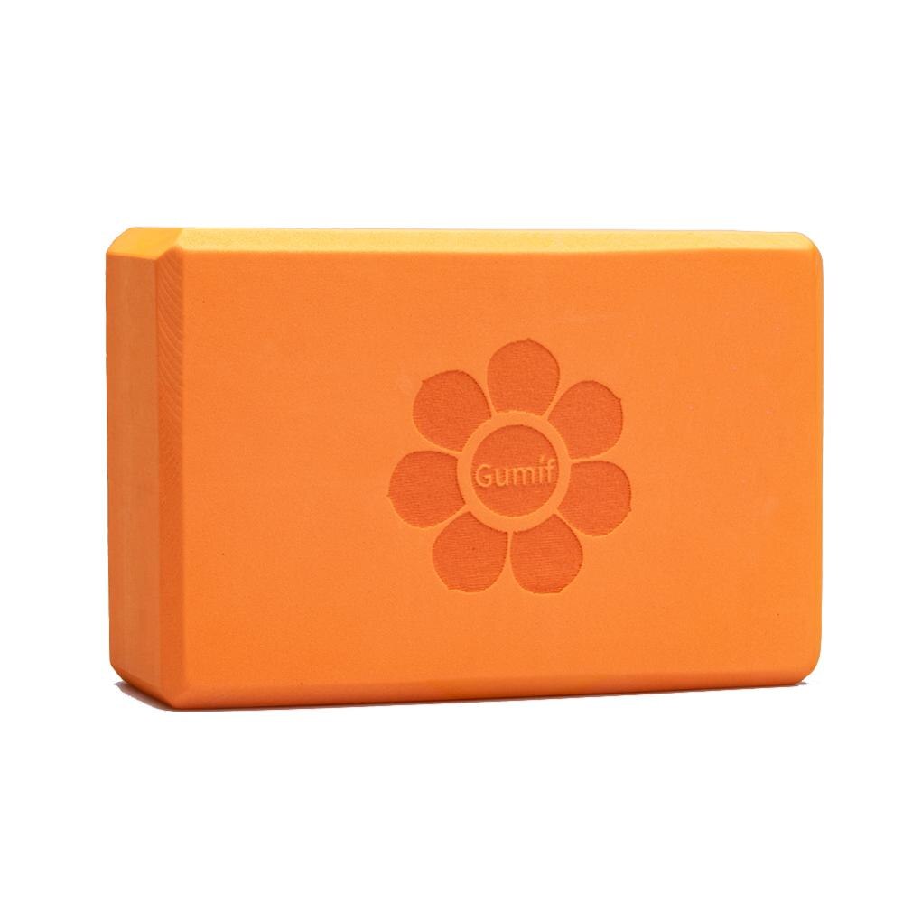 EVA Yogablock Schaumstoffziegel - 23x15x7.8cm - 2er Set - Leicht & Langlebig für Yoga, Pilates, Dehnen: Orange 2 Stück