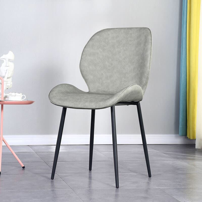 Dining chair metal with leather Dining chair