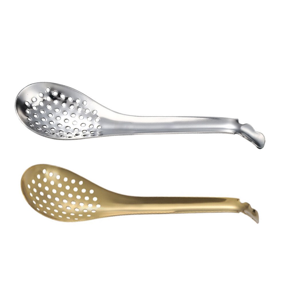 2er Set Edelstahl Feinmaschiges Sieb Mit Löffel - Perfekt Für Kaviar, Pasta & Soßen