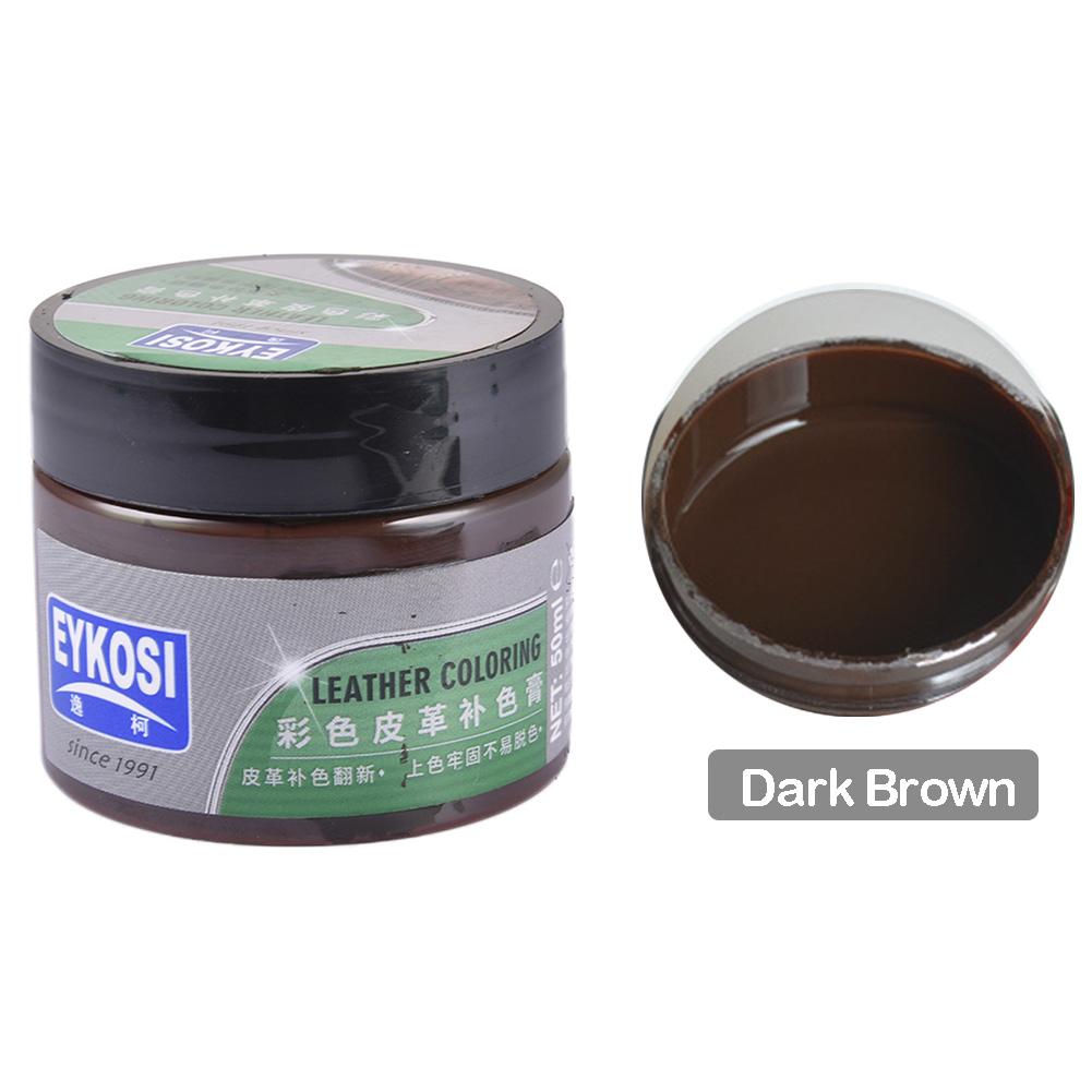 Réparation et réhabilitation de Toner de couleur en cuir de sac d'huile teint par siège de voiture avec 8 outils connexes: Dark Brown