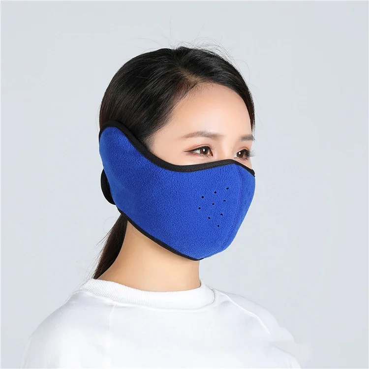 Winter Outdoor Ski Rijden Masker Oorwarmers Mondmoffen Nekwarmer Winddicht Herbruikbaar Rijden Snowboarden Skiën Sportmaskers: GRIJS