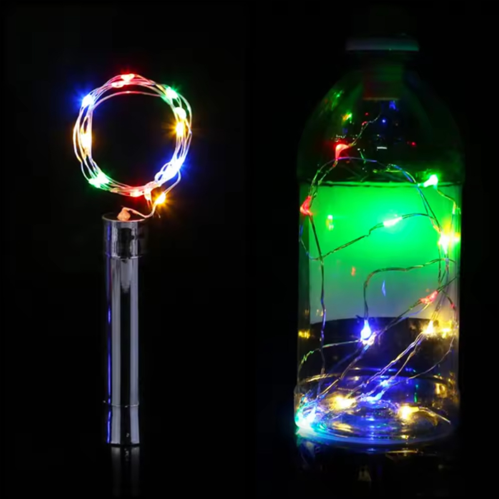 LED Lichterketten LED Weinflasche Lichter AAA Batteriebetriebene Kork bilden Glas Flaschenverschluss Lampe Weihnachtsgirlanden Bar Dekor