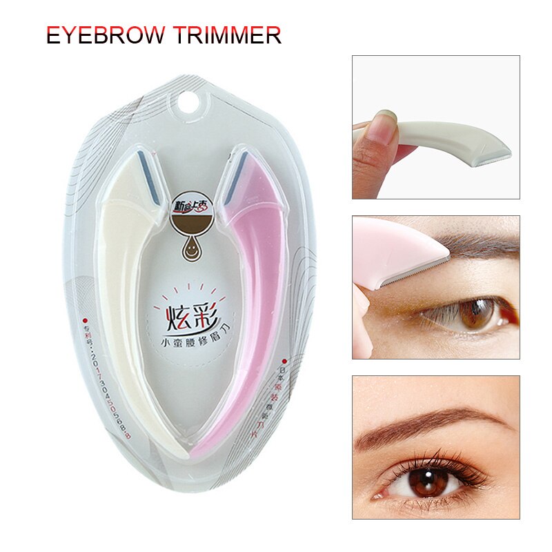 2pc/- delige set wenkbrauwscheermes, gezichtshaarverwijderaar, wenkbrauwtrimmer, mini make-up shaper, scheerapparaat 669: Default Title