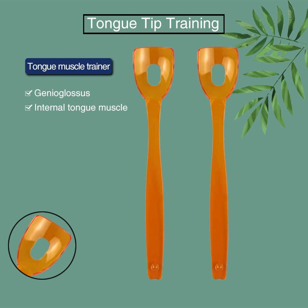 Cuchara de terapia del habla, entrenador de masaje muscular, lengua, rehabilitación del autismo, juego de herramientas de entrenamiento para mejorar la sabiduría, 4 piezas